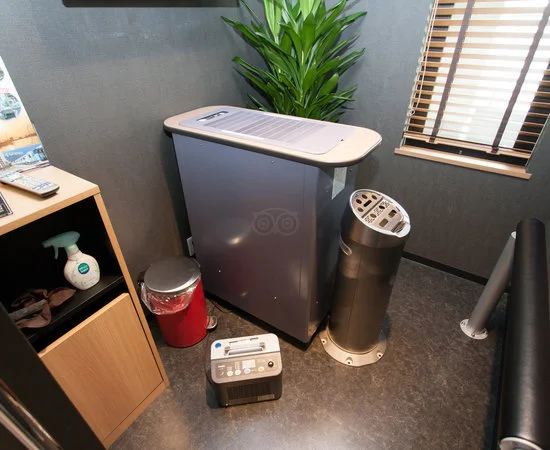 Designated smoking room in a Japanese hotel